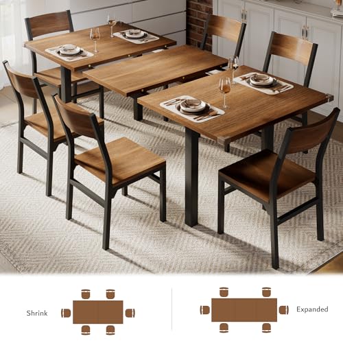 iPormis 7-Piece Extendable Dining Table Set - Image 3