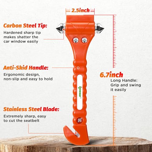 IPOW Car Window Breaker Seatbelt Cutter Tool - Image 5