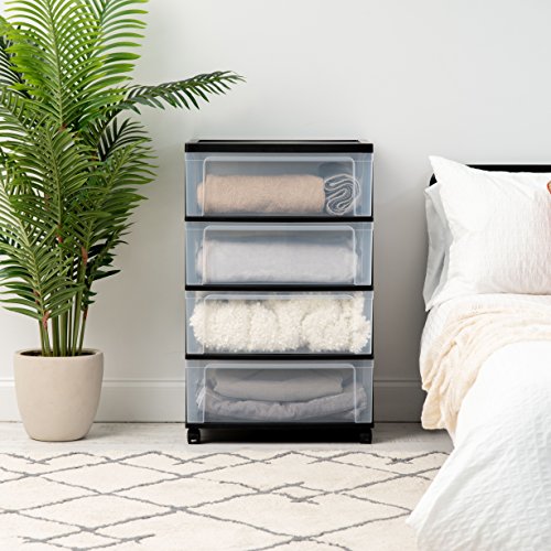 IRIS Plastic Drawer Storage Organizer Cart - Image 2