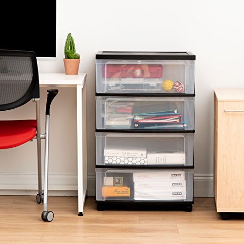IRIS Plastic Drawer Storage Organizer Cart - Image 5
