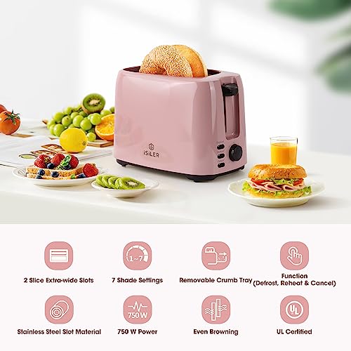 ISILER 2 Slice Toaster With 7 Shade Settings - Image 2