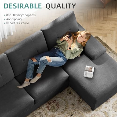 JAMFLY Sectional Sofa with Double Chaises - Image 4