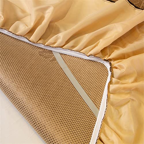 jdfhsjkdbdcvdbcks Rattan Mat Three-Piece Bed Skirt Set (A 1.8M) - Image 4