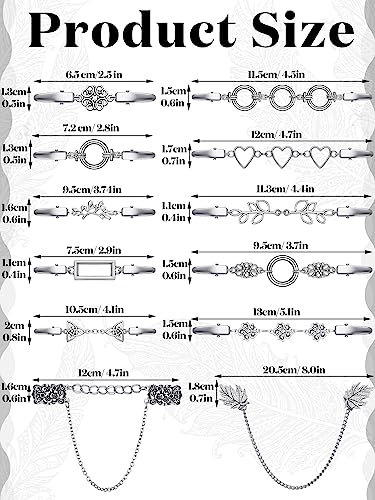 Jetec 12 Pcs Vintage Shirt Cinch Clips - Image 3