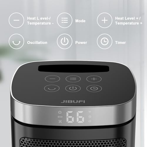 JIBUFI Small Portable Space Heater With Remote - Image 2
