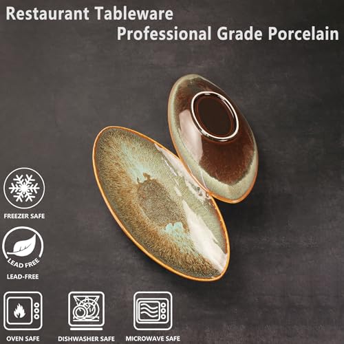 jinsongdafa Ceramic Dinner Plates Set, Scratch Resistant - Image 3
