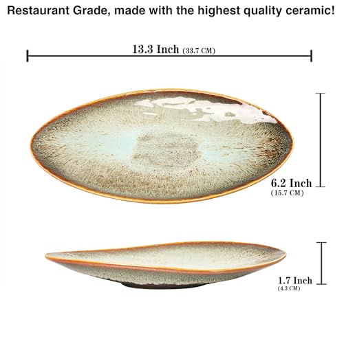 jinsongdafa Ceramic Dinner Plates Set, Scratch Resistant - Image 2