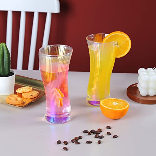 Joeyan Origami Style Ribbed Glass Tumbler - Image 3