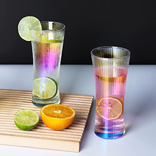 Joeyan Origami Style Ribbed Glass Tumbler - Image 5