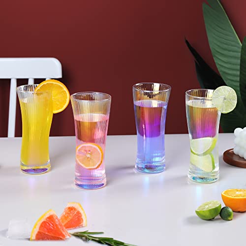 Joeyan Origami Style Ribbed Glass Tumbler - Image 2