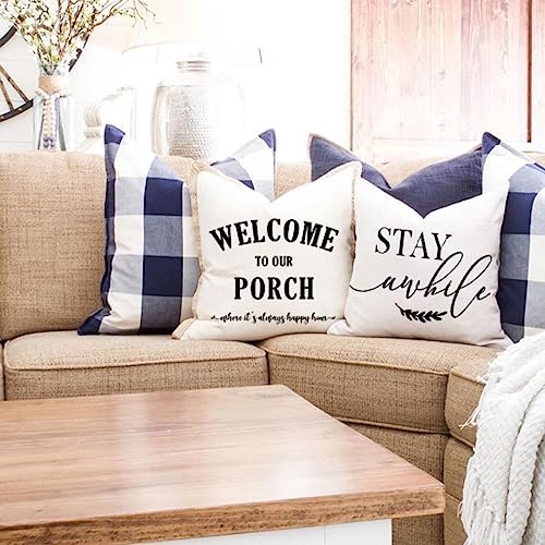 JOJOGOGO Welcome To Our Porch Pillow Covers - Image 5