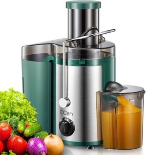 QCen Juicer Machine, 500W Centrifugal Extractor