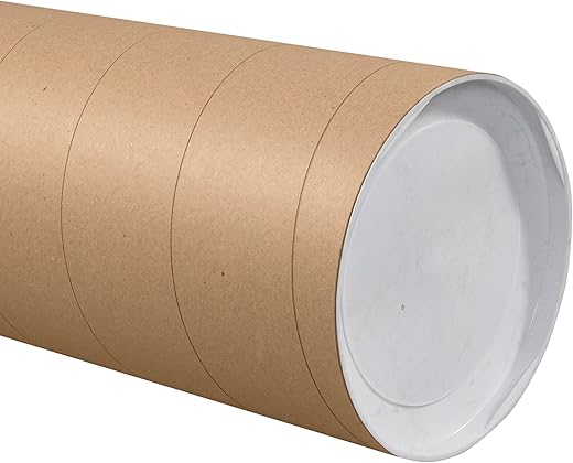 Discount Tag & Label Jumbo Mailing Tubes, 8" x 36", Kraft
