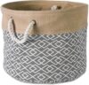 DII Jute Burlap Diamond Storage Bin, Small