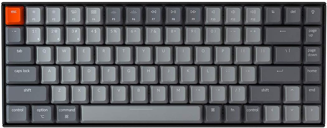 Keychron K2 Bluetooth Mechanical Keyboard, Gateron Red
