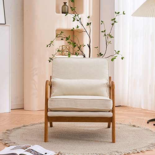 Karl home Accent Chair Mid-Century Modern Upholstered Lounge - Image 3