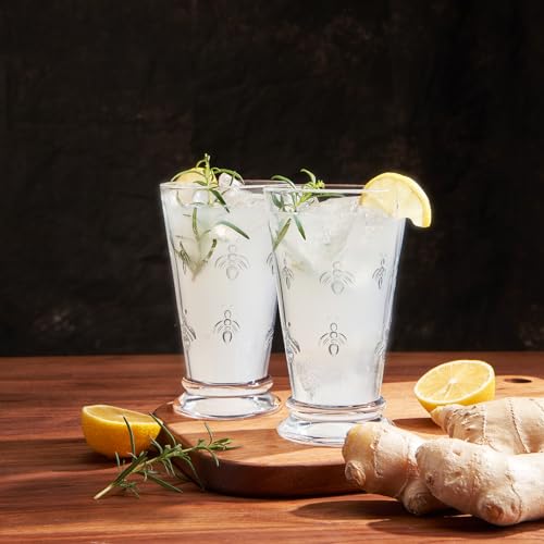 Khen Bee Embossed Highball Glasses Set - Image 4