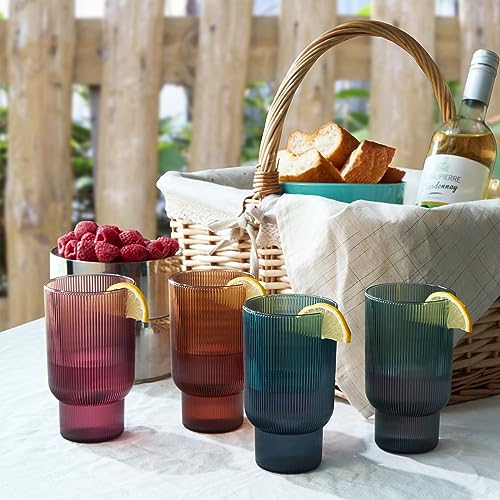 Khen Shatterproof Acrylic Tall Drinking Glasses Set - Image 4