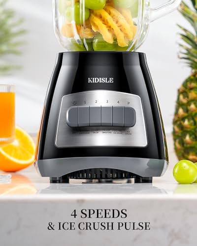 KIDISLE 700W Blender With 9 Functions, 52oz Jar - Image 2