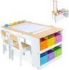 Milliard Kids Art Table & Easel Set with Storage