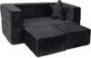 Milliard Kids Modular Sofa For Playroom/Bedroom (Black)