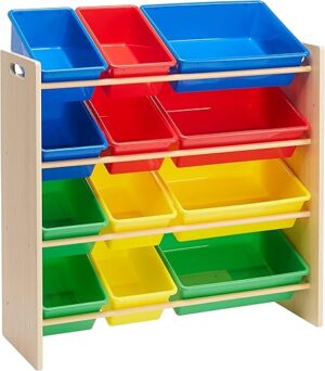 Amazon Basics Kids Toy Storage Organizer With Bins