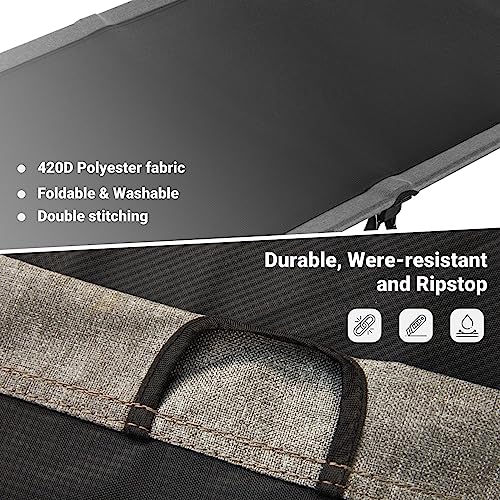 KingCamp Camping Cot, Folding Portable Heavy Duty - Image 3