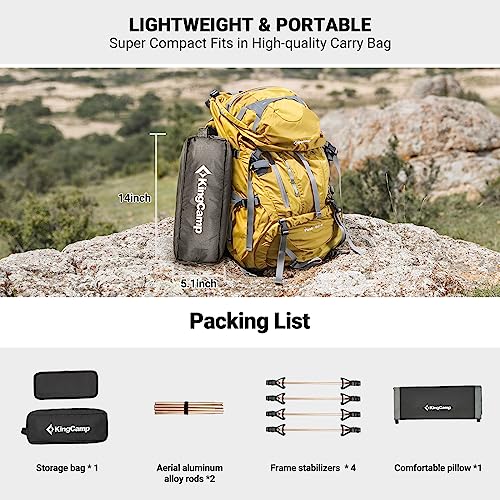 KingCamp Camping Cot, Folding Portable Heavy Duty - Image 4
