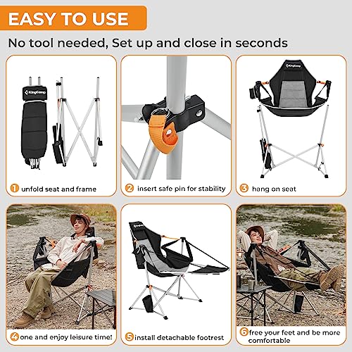 KingCamp Camping Hammock Folding Rocking Chair - Image 5
