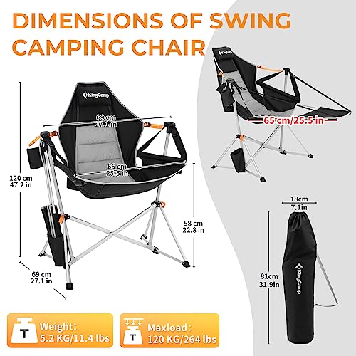 KingCamp Camping Hammock Folding Rocking Chair - Image 2
