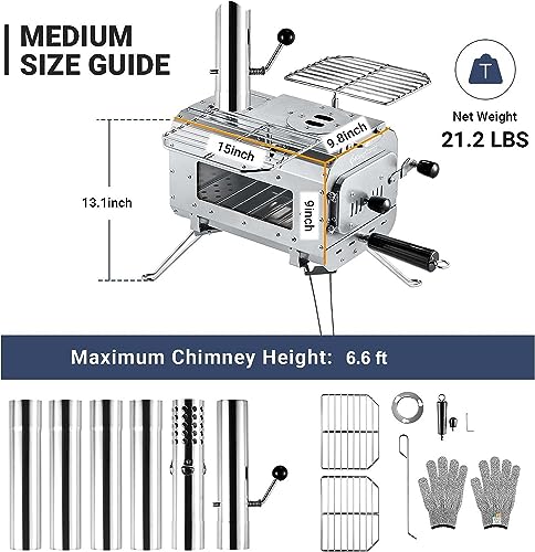 KingCamp Canvas Bell Tent With Burning Stove - Image 3