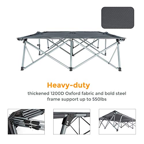 KingCamp Double Camping Cot With Wheeled Bag - Image 5