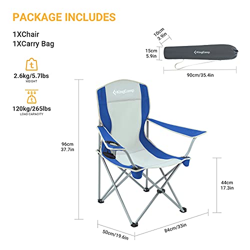 KingCamp Folding Camping Chair With Cup Holder - Image 3