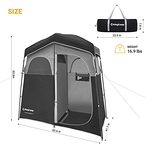KingCamp Instant Cabin Tent With 3 Awnings - Image 3