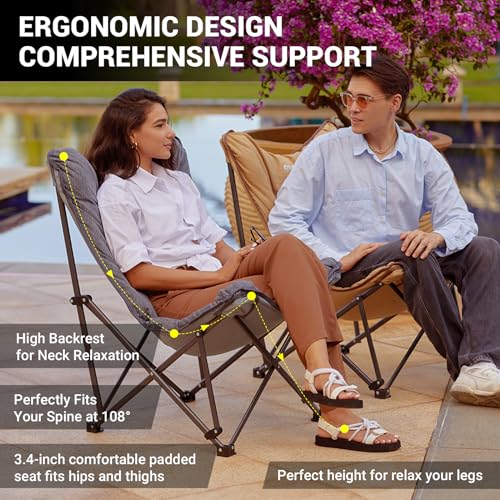 KingCamp Oversized Comfy Butterfly Folding Chair - Image 3
