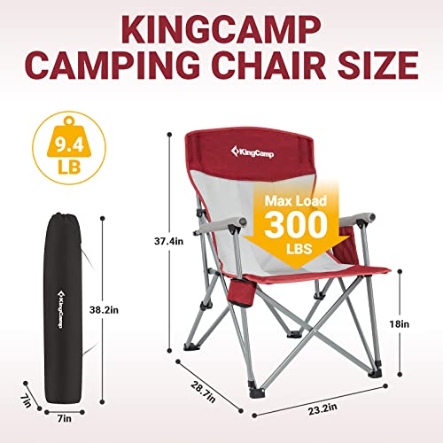KingCamp Portable 300LBS Heavy Duty Folding Chair - Image 2