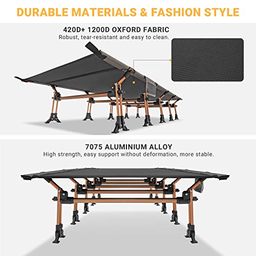 KingCamp Ultralight Oversized Folding Camping Cot - Image 3
