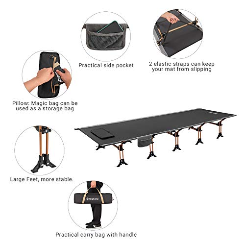 KingCamp Ultralight Oversized Folding Camping Cot - Image 4