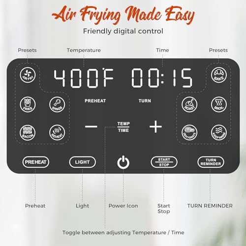 Kitchen Elite Air Fryer 8 Qt With Clear Window - Image 3