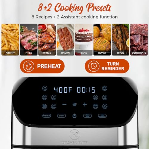 Kitchen Elite Air Fryer 8 Qt With Clear Window - Image 4