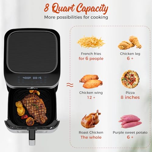 Kitchen Elite Air Fryer 8 Qt With Clear Window - Image 5