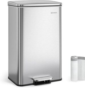 SONGMICS Kitchen Trash Can, 10.5 Gallon, Soft Close, ULTB540E40