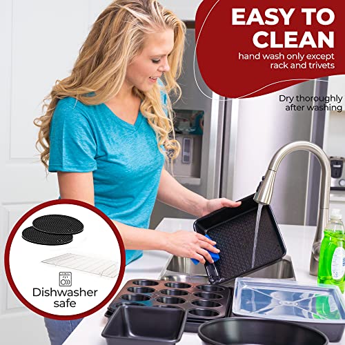 KITCHENATICS Carbon Steel Nonstick Baking Pans Set - Image 4