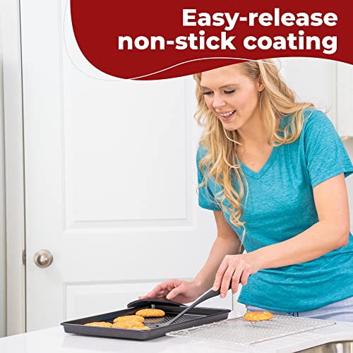 KITCHENATICS Carbon Steel Nonstick Baking Pans Set - Image 5