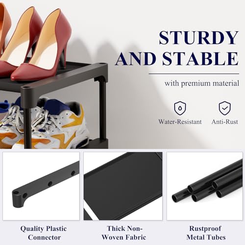 Kitsure Premium Non-Woven Shoe Rack Shelf - Image 3