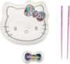 Bioworld Kitty Head Sushi Plate With Chopsticks