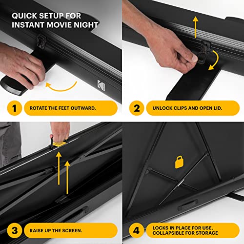 KODAK Portable Projector Screen | 100β Indoor & Outdoor - Image 4