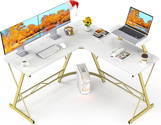 Mr IRONSTONE L Shaped Desk Home Gaming Workstation