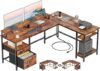Furologee L Shaped Desk With Power Outlet