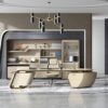 DLCQIJI L-Shaped Executive Desk With Drawers